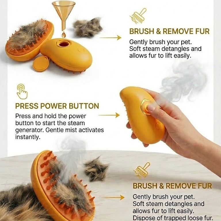 BUY ONE GET ONE FREE‼️FurMist™ Steam Pet Brush